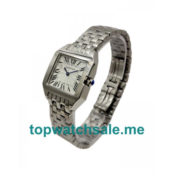 UK 28MM Steel Cartier Santos Demoiselle W25064Z5 Replica Watches