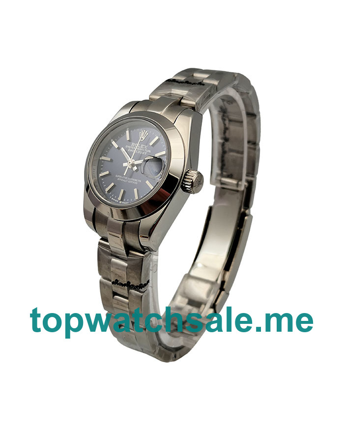 UK 26MM Blue Dials Rolex Lady-Datejust 6718 Replica Watches
