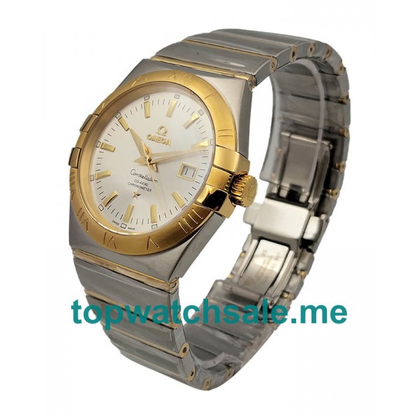 UK High Quality Omega Constellation 123.20.38.21.02.005 Fake Watches With Silver Dial For Sale