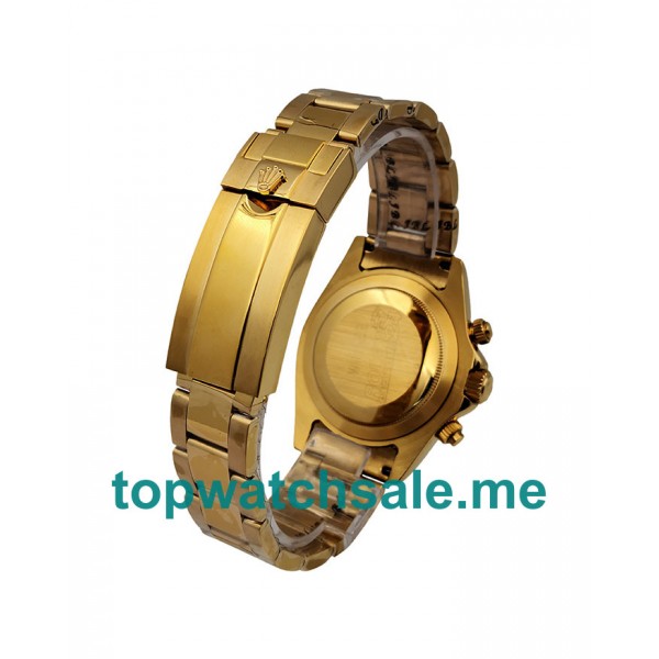 UK 40MM Gold Bracelets Rolex Daytona 116528 Replica Watches