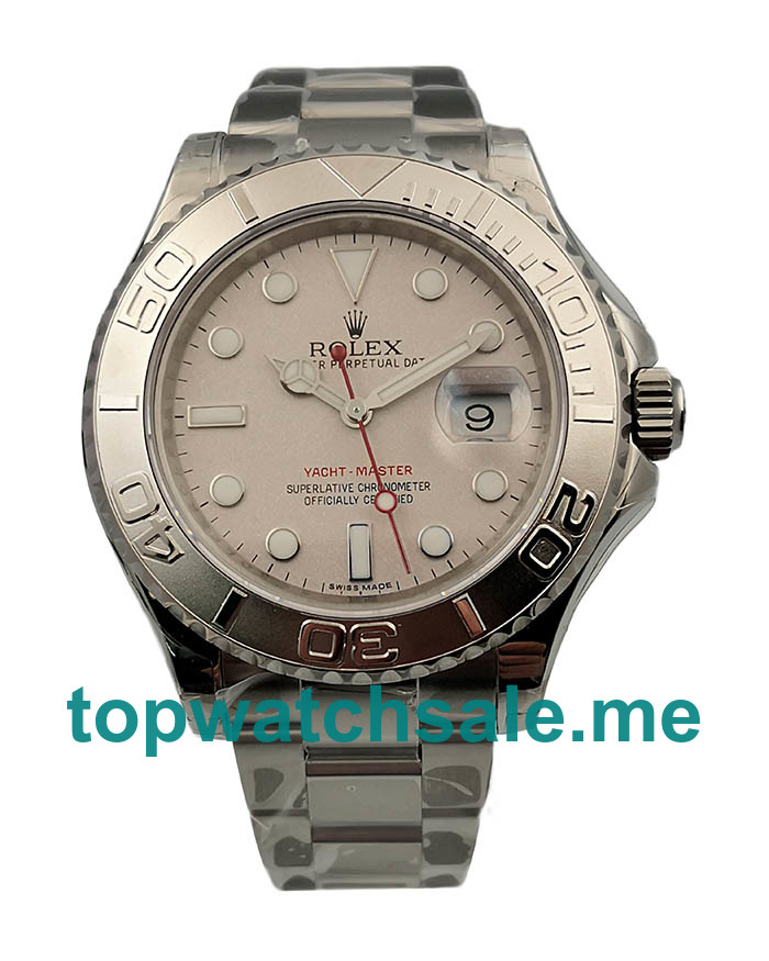 UK 40 MM Best 1:1 Rolex Yacht-Master 116622 Replica Watches With Silver Dials For Sale