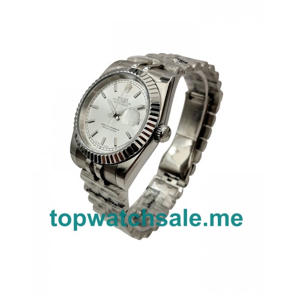 UK 36MM Steel Rolex Datejust 16220 Replica Watches