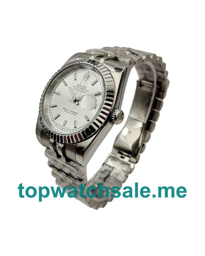 UK 36MM Steel Rolex Datejust 16220 Replica Watches