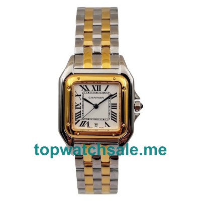 UK 33MM White Dials Cartier Panthere 83083444 Replica Watches