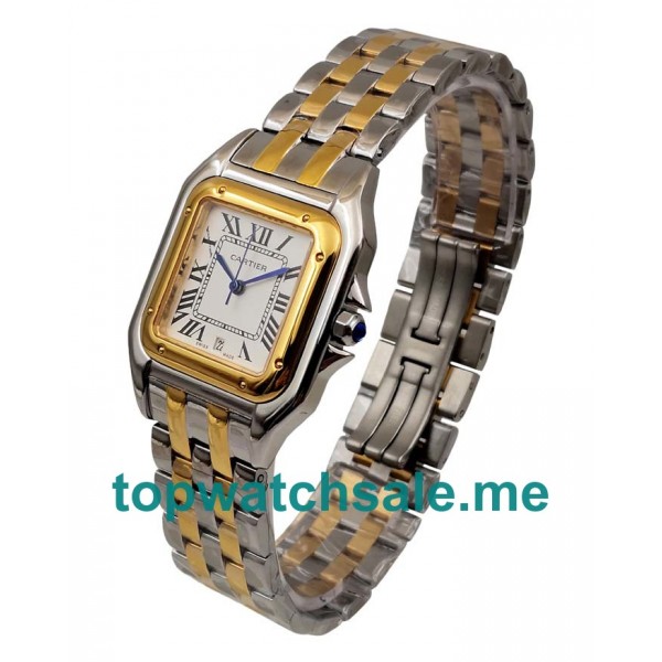UK 33MM White Dials Cartier Panthere 83083444 Replica Watches