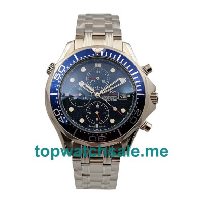 UK 41.5MM Blue Dials Omega Seamaster Chrono Diver 2599.80.00 Replica Watches