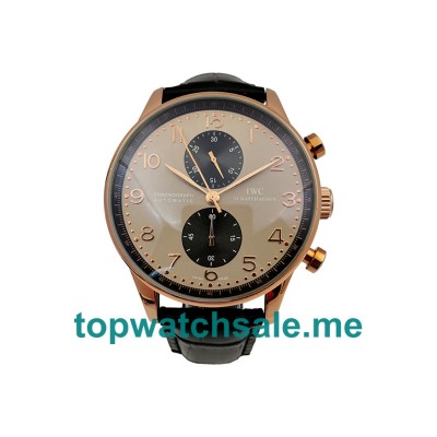UK 44MM Replica IWC Portugieser IW371482 Red Gold Watches