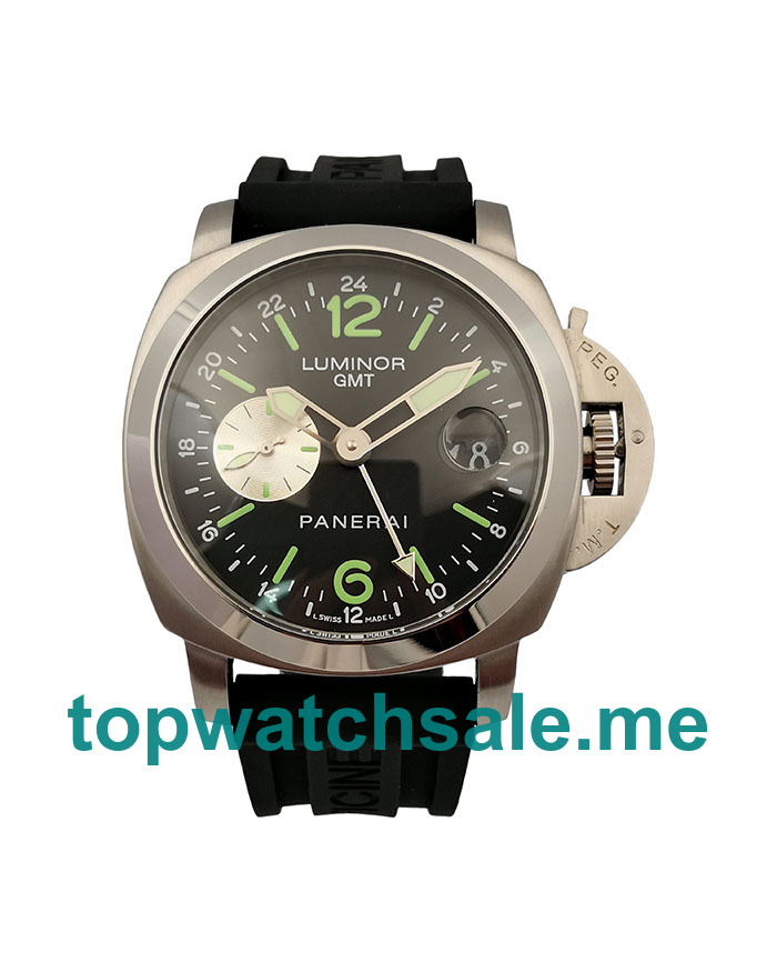 UK 44MM Black Dials Panerai Luminor GMT PAM00088 Replica Watches