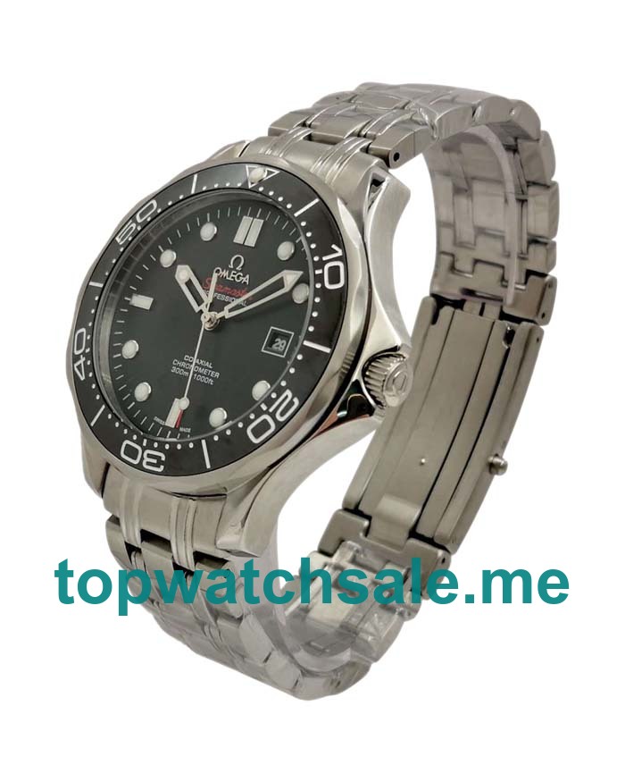 UK 41MM Black Dials Omega Seamaster 300 M 212.30.41.20.01.003 Replica Watches