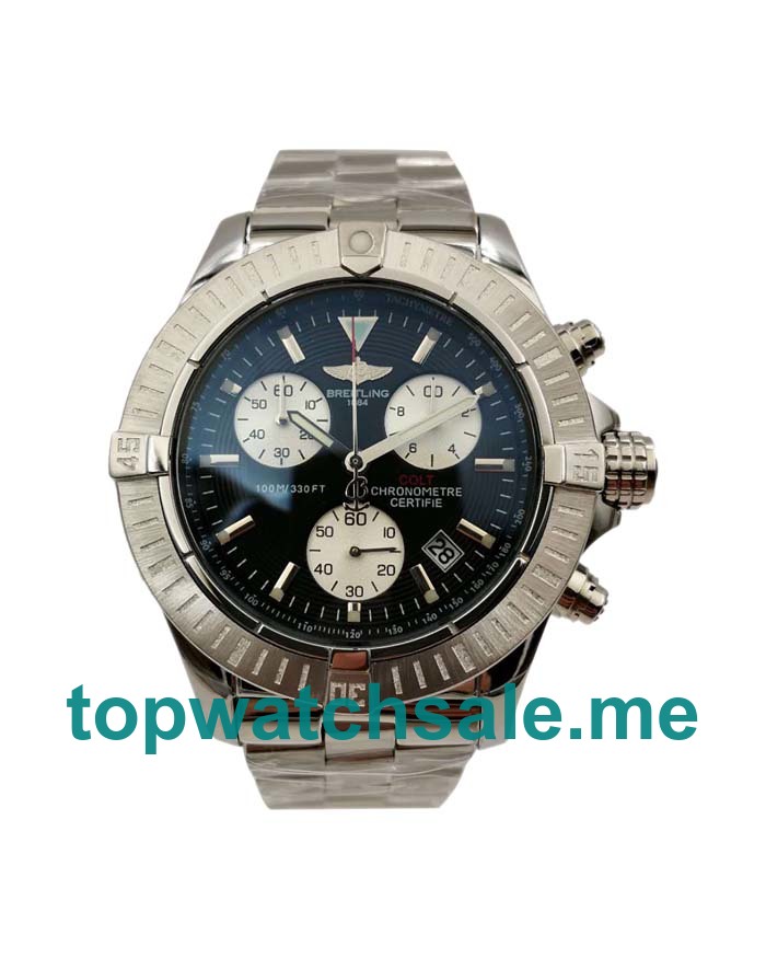 UK Cheap Breitling Colt A73350 Replica Watches With Black Dials For Men