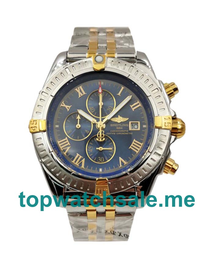UK 43.7MM Blue Dials Breitling Chronomat Evolution B13356 Replica Watches
