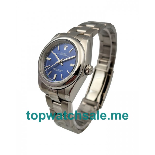 UK 31MM Blue Dials Rolex Oyster Perpetual 177200 Replica Watches