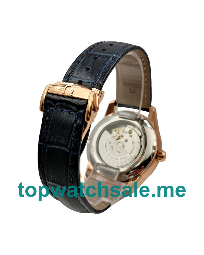 UK 41MM Blue Dials Omega De Ville Hour Vision 431.53.41.22.13.001 Replica Watches