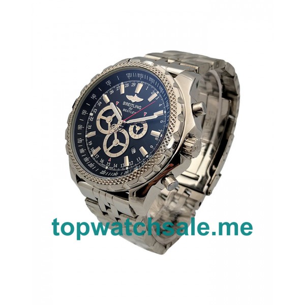 UK 46.5MM Black Dials Breitling Bentley GT A13362 Replica Watches