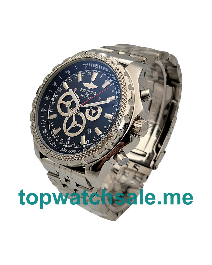 UK 46.5MM Black Dials Breitling Bentley GT A13362 Replica Watches