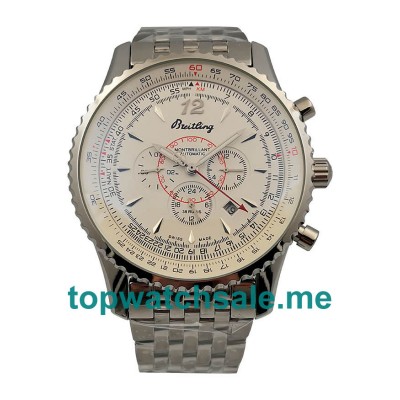 UK Best Quality Breitling Montbrillant A41330 Replica Watches With White Dials For Men