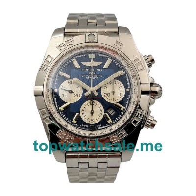 UK Best 1:1 Breitling Chronomat A011C88PA Fake Watches With Blue Dials For Men