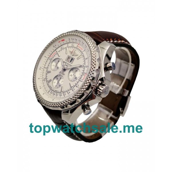 UK Best 1:1 Breitling Bentley 6.75 A44362 Replica Watches With White Dials For Sale