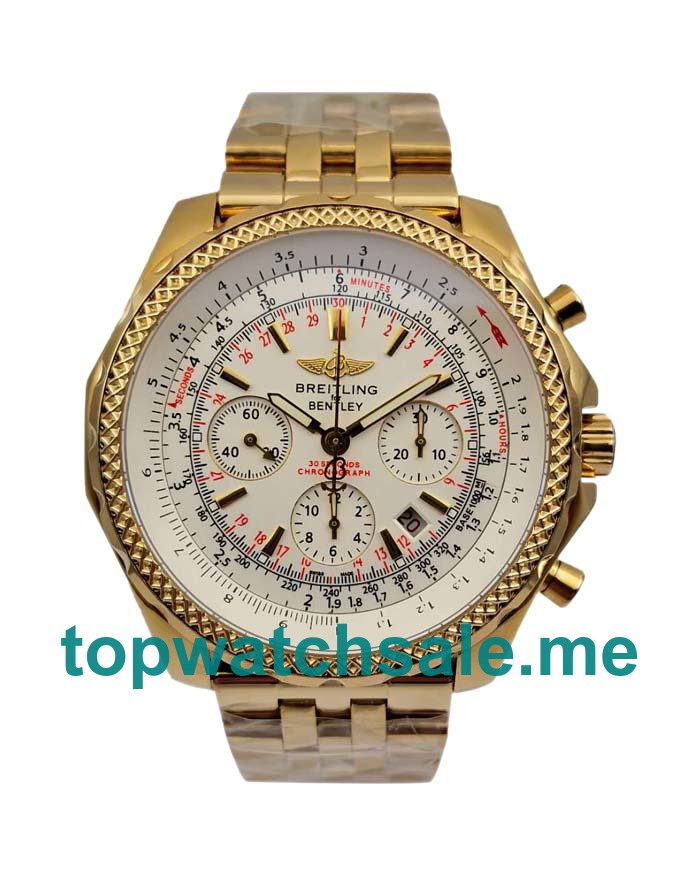UK AAA Quality Breitling Bentley Motors A25362 Fake Watches With White Dials Online