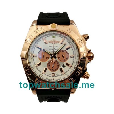 UK 47MM White Dials Breitling Chronomat HB0110 Replica Watches