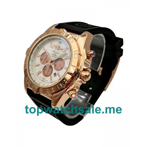 UK 47MM White Dials Breitling Chronomat HB0110 Replica Watches