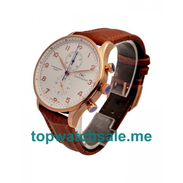 UK 40.9MM Rose Gold Cases Replica IWC Portugieser IW371480 Watches
