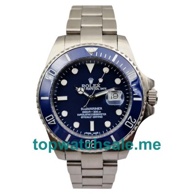 UK Best Quality Fake Rolex Submariner 116619 LB Replica Watches With Blue Dials For Sale