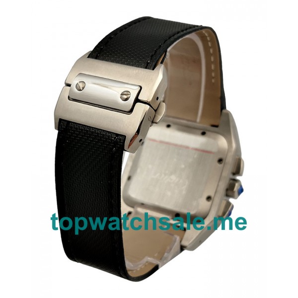 UK 39.5MM Black Dials Cartier Santos 100 W20090X8 Replica Watches