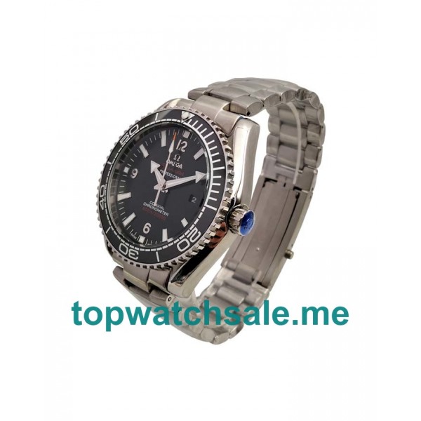 UK 45MM Black Dials Omega Seamaster Planet Ocean 215.30.44.21.01.001 Replica Watches