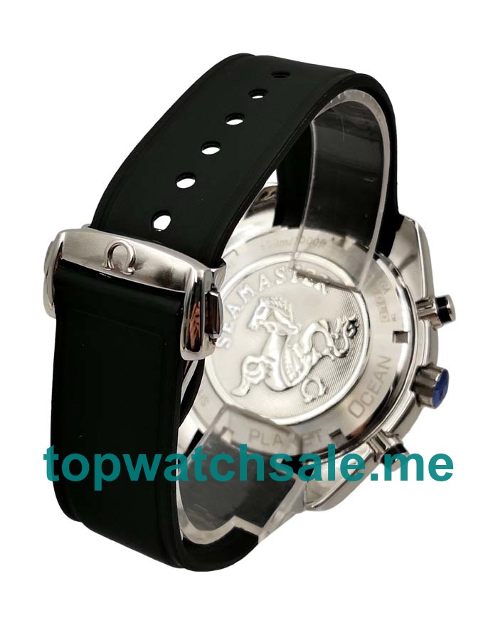 UK 45MM Black Dials Omega Seamaster Planet Ocean Chrono 2210.52.00 Replica Watches