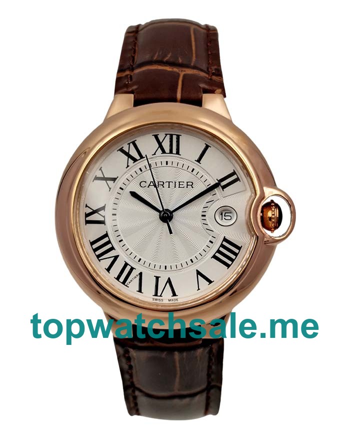 UK 36MM Sivler Dials Cartier Ballon Bleu W6900651 Replica Watches