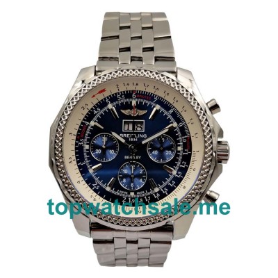 UK Best Quality Breitling Bentley 6.75 A44362 Replica Watches With Blue Dials For Sale