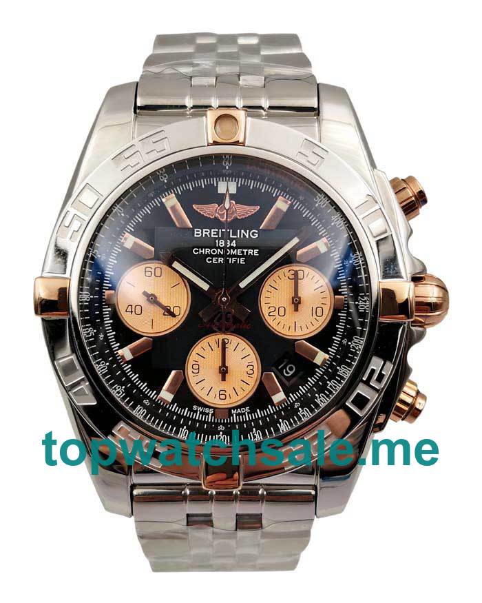 UK AAA Quality Breitling Chronomat IB0110 Replica Watches With Black Dials For Sale