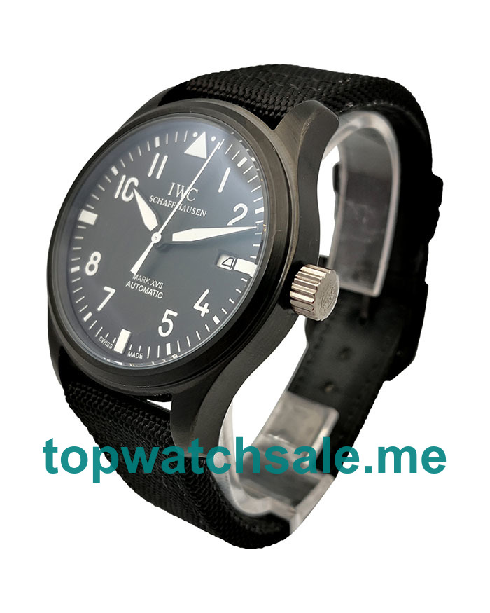 UK 40MM Replica IWC Pilots IW327001 Black Steel Watches