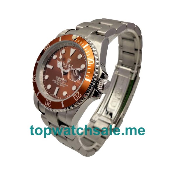 UK 40MM Brown Dials Rolex Submariner 116610 Replica Watches