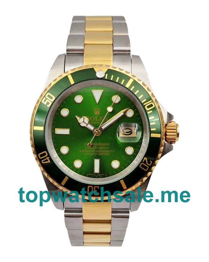 UK 40MM Green Dials Rolex Submariner 116613 Replica Watches