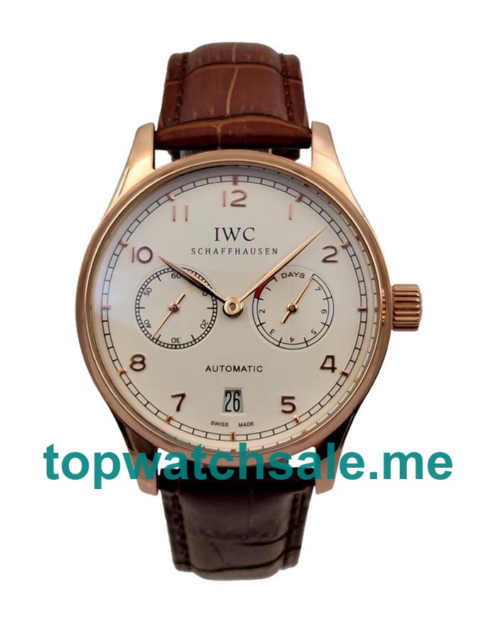 UK 42.3MM White Dials IWC Portugieser IW500113 Replica Watches