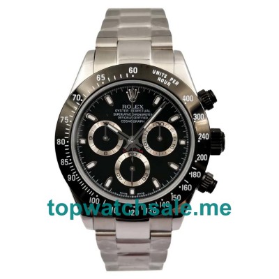 UK Swiss Made Rolex Daytona 116500 LN Fake Watches With Black Dials For Men