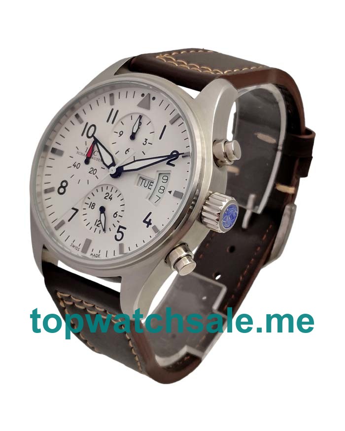 UK 42MM White Dials IWC Pilots IW377701 Replica Watches