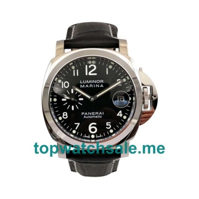 UK 44MM Black Dials Panerai Luminor Marina PAM00164 Replica Watches