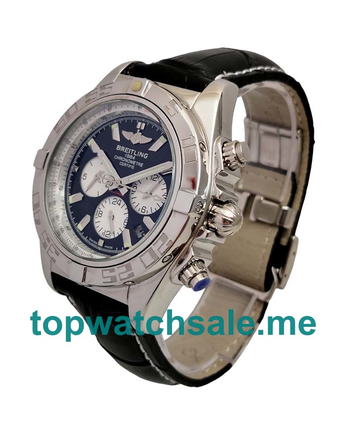 UK 44MM Black Dials Breitling Chronomat AB011012 Replica Watches