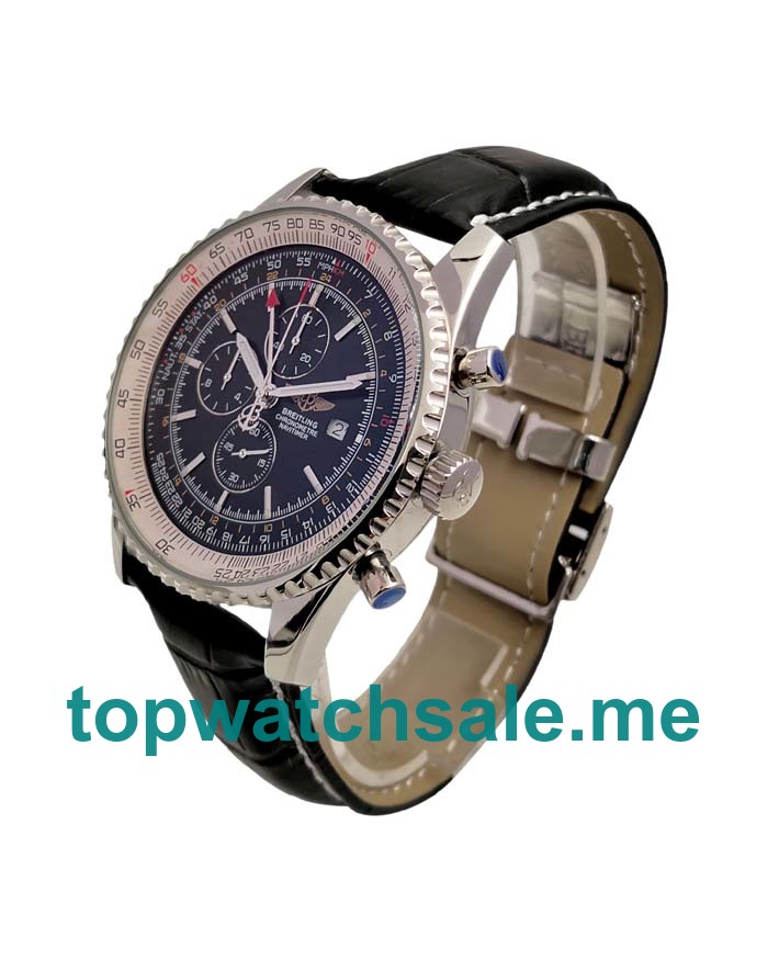 UK 46MM Steel Cases Breitling Navitimer World A24322 Replica Watches