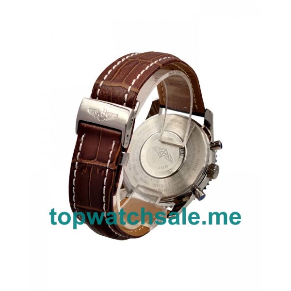 UK 46.5MM Brown Dials Breitling Navitimer World A24322 Replica Watches