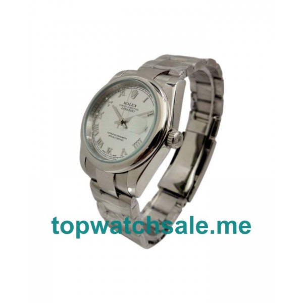 UK 36MM Silver Dials Rolex Datejust 116200 Replica Watches