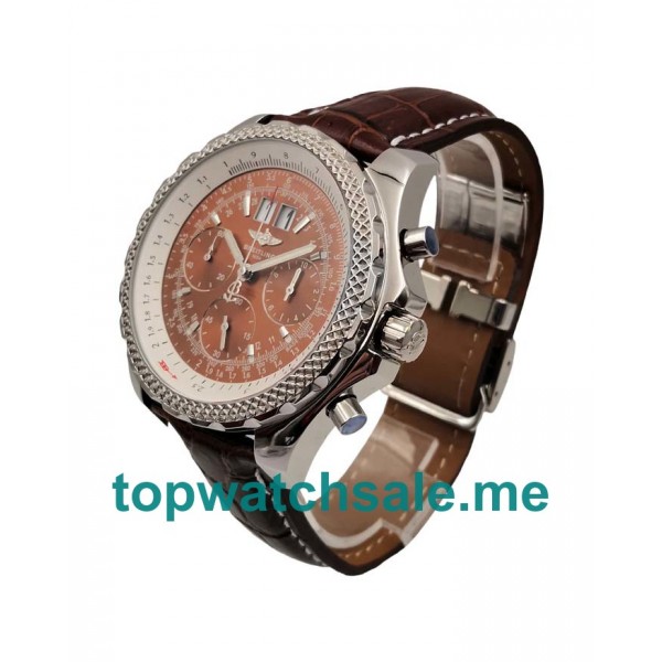 UK 47MM Brown Dials Breitling Bentley 6.75 A44362 Replica Watches