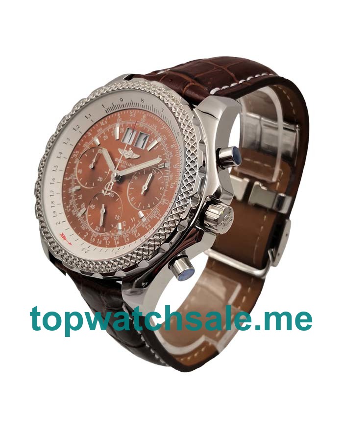 UK 47MM Brown Dials Breitling Bentley 6.75 A44362 Replica Watches