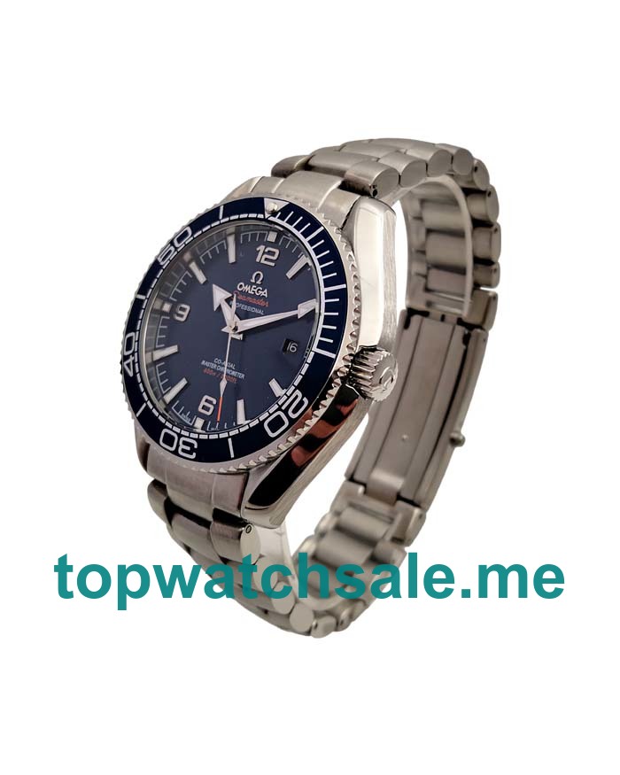 UK 43.5MM Blue Dials Omega Seamaster Planet Ocean 215.30.44.21.03.001 Replica Watches