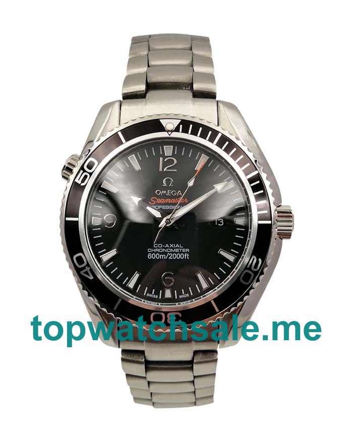 UK 45.5MM Black Dials Replica Omega Seamaster Planet Ocean 232.30.42.21.01.001 Watches