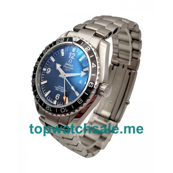 UK 43.5MM Black Dials Omega Seamaster Planet Ocean GMT 232.30.44.22.01.001 Replica Watches