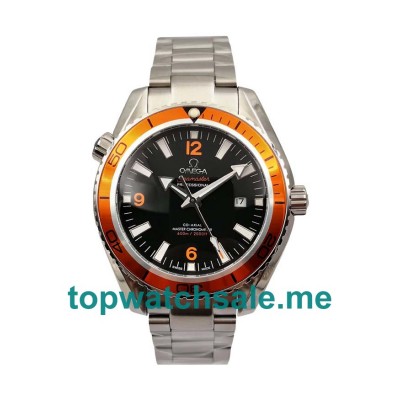 UK 43.5MM Orange Bezels Omega Seamaster Planet Ocean 232.30.42.21.01.002 Replica Watches